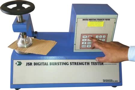 automatic bursting strength tester|bursting strength chart.